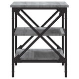 Side Tables 2 pcs Grey Sonoma 40x42x50 cm Engineered Wood - Close-Up Angle