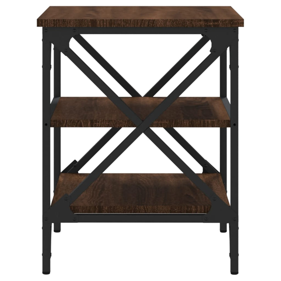 Side Tables 2 pcs Brown Oak 40x42x50 cm Engineered Wood