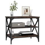 TV Cabinet Smoked Oak 60x40x50 cm Engineered Wood - Top-Down View