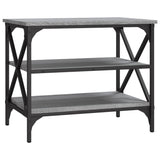 TV Cabinet Grey Sonoma 60x40x50 cm Engineered Wood - Front View