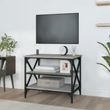 TV Cabinet Grey Sonoma 60x40x50 cm Engineered Wood - Side View