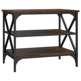 TV Cabinet Brown Oak 60x40x50 cm Engineered Wood - Front View