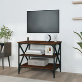 TV Cabinet Brown Oak 60x40x50 cm Engineered Wood - Side View