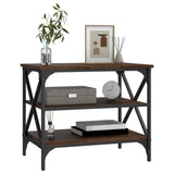 TV Cabinet Brown Oak 60x40x50 cm Engineered Wood - Top-Down View