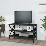 TV Cabinet Black 80x40x50 cm Engineered Wood - Side View