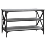 TV Cabinet Grey Sonoma 80x40x50 cm Engineered Wood - Front View