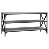 TV Cabinet Grey Sonoma 100x40x50 cm Engineered Wood - Front View