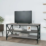 TV Cabinet Grey Sonoma 100x40x50 cm Engineered Wood - Side View