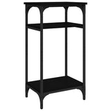 Side Table Black 40x30x75 cm Engineered Wood - Front View