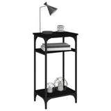Side Table Black 40x30x75 cm Engineered Wood - Rear View