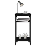 Side Table Black 40x30x75 cm Engineered Wood - Close-Up Angle