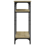 Side Table Sonoma Oak 40x30x75 cm Engineered Wood - Close-Up Angle