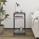 Side Table Grey Sonoma 40x30x75 cm Engineered Wood - Side View