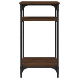 Side Table Brown Oak 40x30x75 cm Engineered Wood - Top-Down View