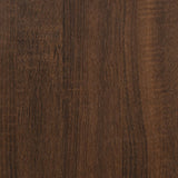 Side Table Brown Oak 40x30x75 cm Engineered Wood