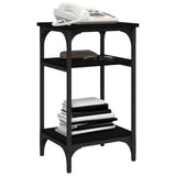 Side Table Black 35x30x60 cm Engineered Wood - Top-Down View