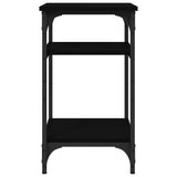 Side Table Black 35x30x60 cm Engineered Wood - 45-Degree Angle