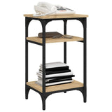 Side Table Sonoma Oak 35x30x60 cm Engineered Wood - Rear View