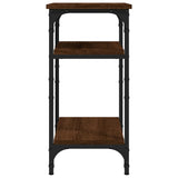 Side Table Brown Oak 35x30x60 cm Engineered Wood
