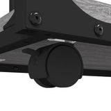 Side Table with Wheels Grey Sonoma 50x35x55.5cm Engineered Wood - Low Angle