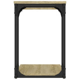 Side Table Sonoma Oak 50x35x52 cm Engineered Wood - Rear View