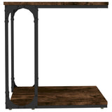 Side Table Smoked Oak 50x35x52 cm Engineered Wood - 45-Degree Angle