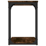 Side Table Smoked Oak 50x35x52 cm Engineered Wood - Rear View
