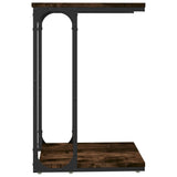 Side Table Smoked Oak 40x30x60 cm Engineered Wood - Top-Down View