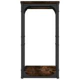Side Table Smoked Oak 40x30x60 cm Engineered Wood - 45-Degree Angle