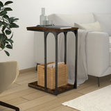 Side Table Smoked Oak 40x30x60 cm Engineered Wood