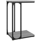 Side Table Grey Sonoma 40x30x60 cm Engineered Wood - Front View