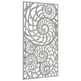 Garden Wall Decoration 105x55 cm Corten Steel Shell Design - Side View