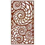 Garden Wall Decoration 105x55 cm Corten Steel Shell Design