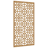 Garden Wall Decoration 105x55 cm Corten Steel Moorish Design - Front View