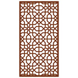 Garden Wall Decoration 105x55 cm Corten Steel Moorish Design