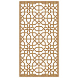 Garden Wall Decoration 105x55 cm Corten Steel Moorish Design - Top-Down View