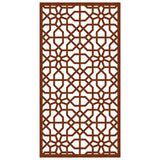 Garden Wall Decoration 105x55 cm Corten Steel Moorish Design