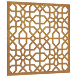 Garden Wall Decoration 55x55 cm Corten Steel Moorish Design - Front View