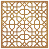 Garden Wall Decoration 55x55 cm Corten Steel Moorish Design - Top-Down View