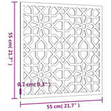 Garden Wall Decoration 55x55 cm Corten Steel Moorish Design - Low Angle