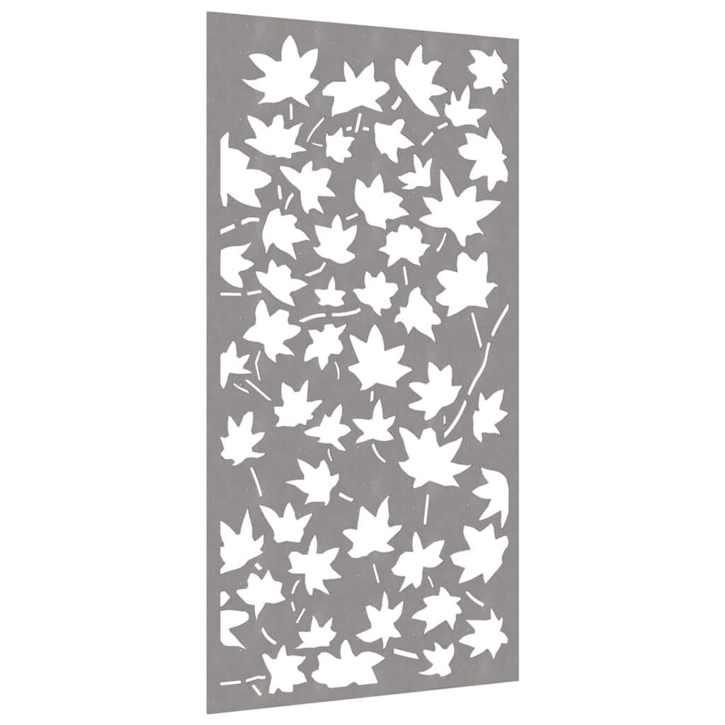 Garden Wall Decoration 105x55 cm Corten Steel Maple Leaf Design