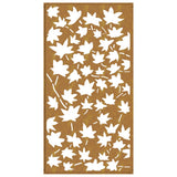 Garden Wall Decoration 105x55 cm Corten Steel Maple Leaf Design - 45-Degree Angle