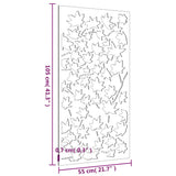 Garden Wall Decoration 105x55 cm Corten Steel Maple Leaf Design - Extra Image