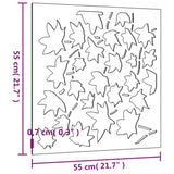Garden Wall Decoration 55x55 cm Corten Steel Maple Leaf Design