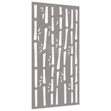 Garden Wall Decoration 105x55 cm Corten Steel Bamboo Design