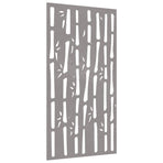 Garden Wall Decoration 105x55 cm Corten Steel Bamboo Design
