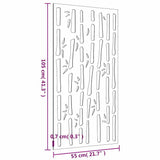 Garden Wall Decoration 105x55 cm Corten Steel Bamboo Design - Extra Image