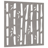Garden Wall Decoration 55x55 cm Corten Steel Bamboo Design