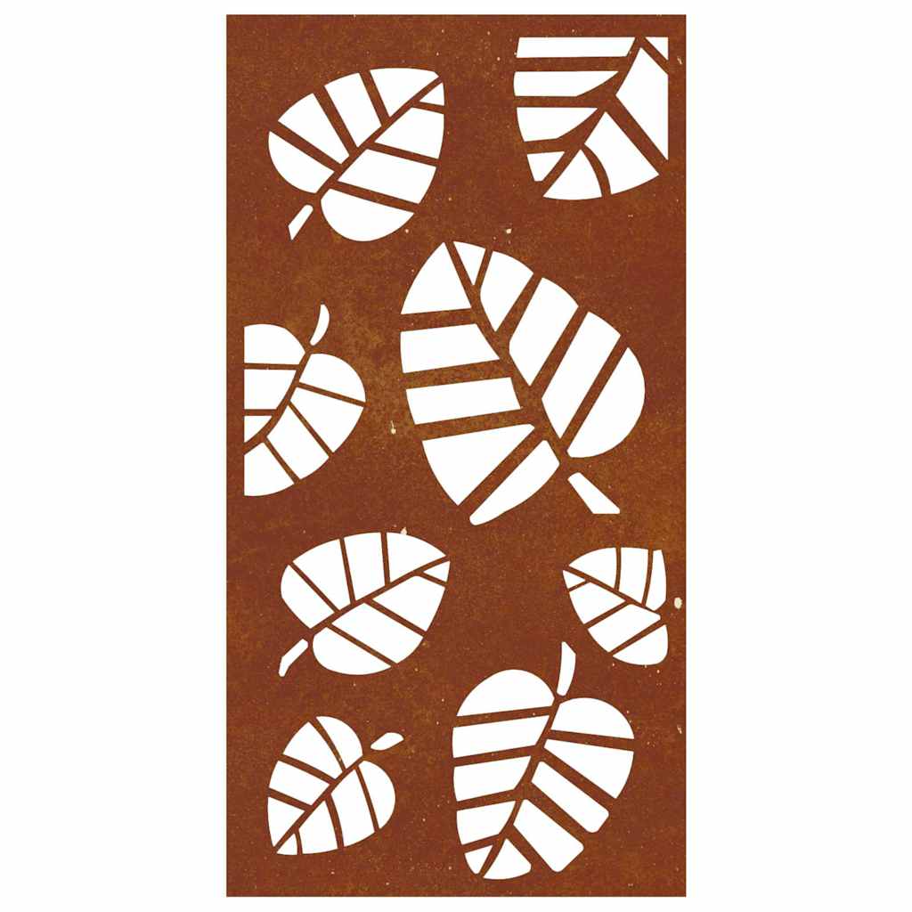 Garden Wall Decoration 105x55 cm Corten Steel Leaf Design