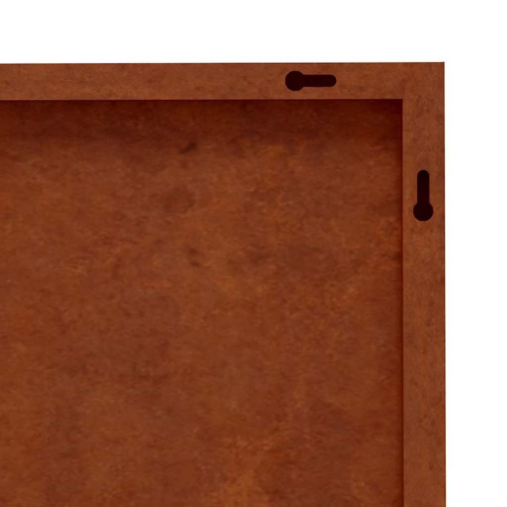 Garden Wall Decoration 105x55 cm Corten Steel Leaf Design